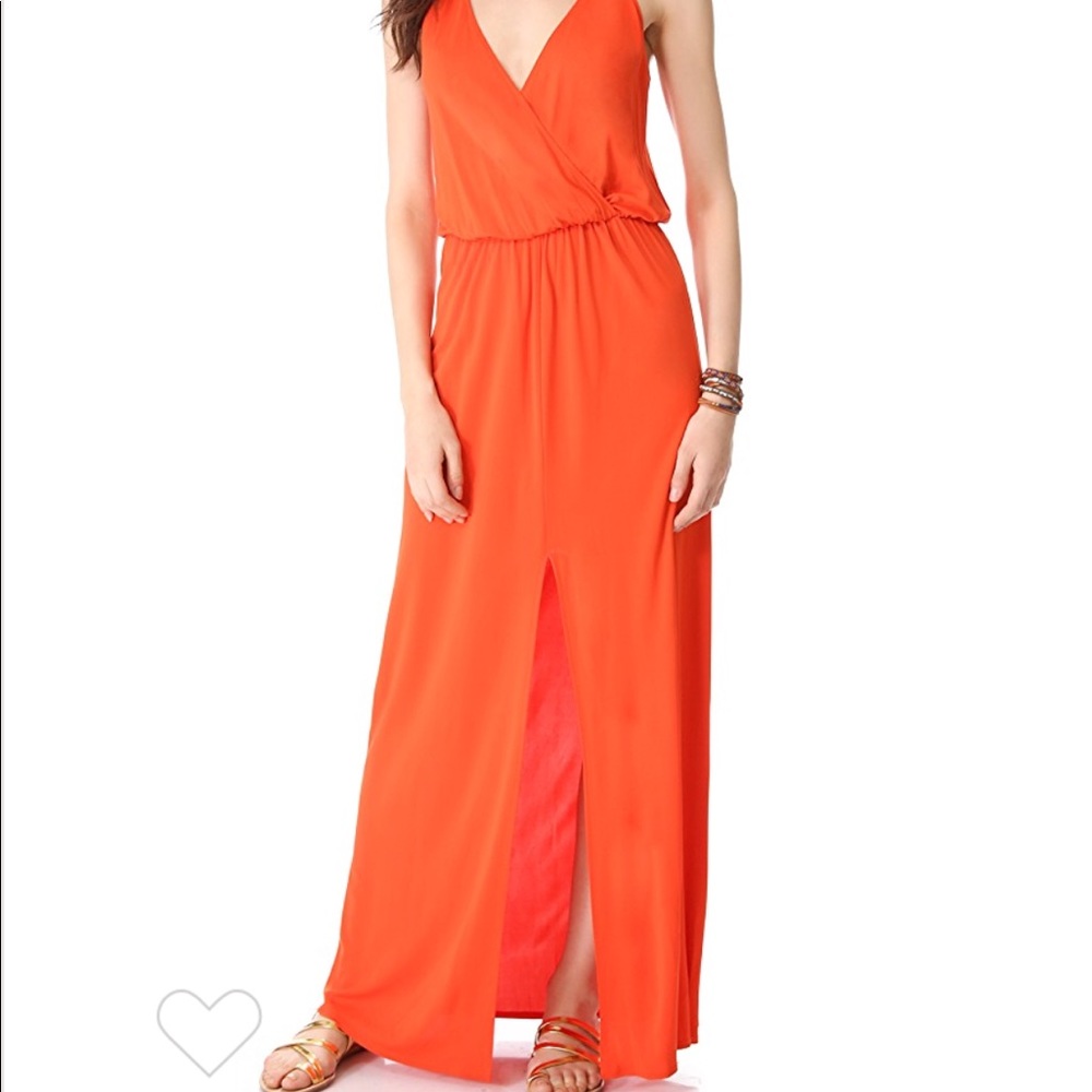 Rory Beca Hess Drape Dress in Orange